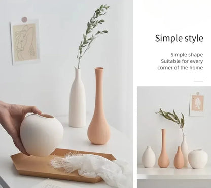 Matte Ceramic Vase for Clean, Modern Interiors