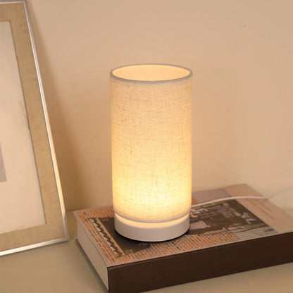 Minimal Fabric Table Lamp with Soft Ambient Light