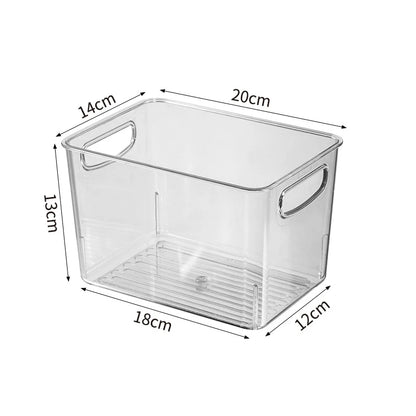 Transparent Refrigerator Storage Box Vegetable Fruit Organizer Fridge Clear Container for Kitchen Food Drinks Storage