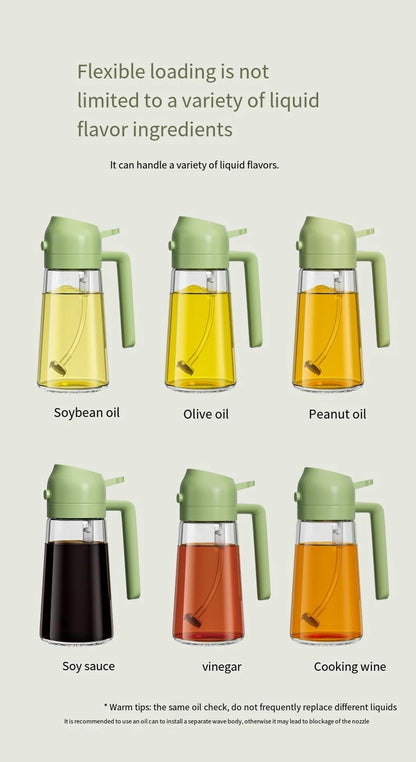 Press type glass oil Spray Oil Bottle Spray Oil Dispenser Oil Jar BBQ Kitchen Baking Roasting Picnic Kitchen Toolglass oil spray