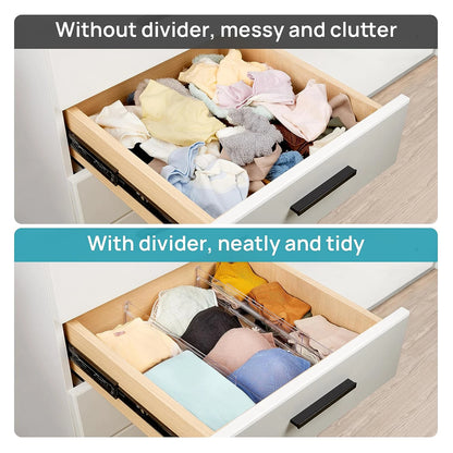 Expandable Drawer Dividers – Adjustable Drawer Organization Set