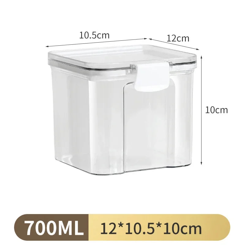 1PC Sealed Jar Airtight Container Grain Pasta Storage Box Plastic Moisture-proof Box Household Kitchen Organizer Seasoning Jars