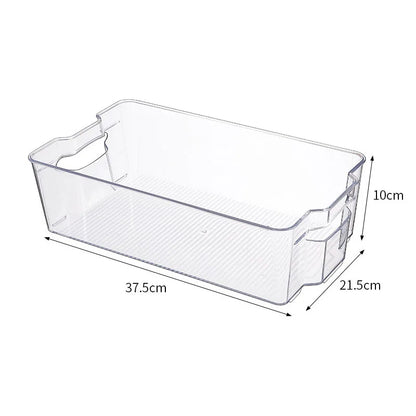 Transparent Refrigerator Storage Box Vegetable Fruit Organizer Fridge Clear Container for Kitchen Food Drinks Storage