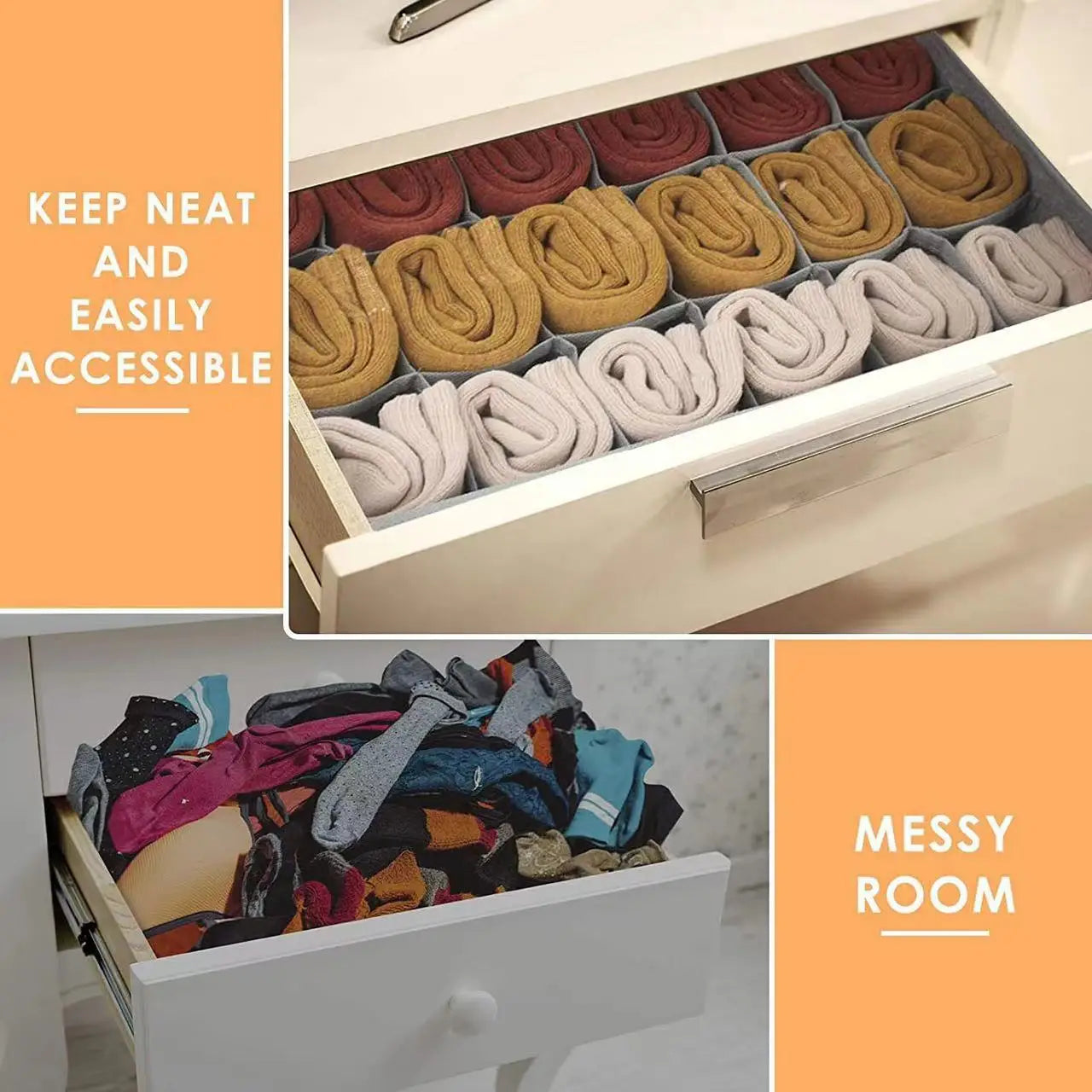 Underwear Bra Socks Storage Box Cabinet Drawer Organizer Socks Scarf Underwear Organizer Box Wardrobe Clothing Storage Organizer