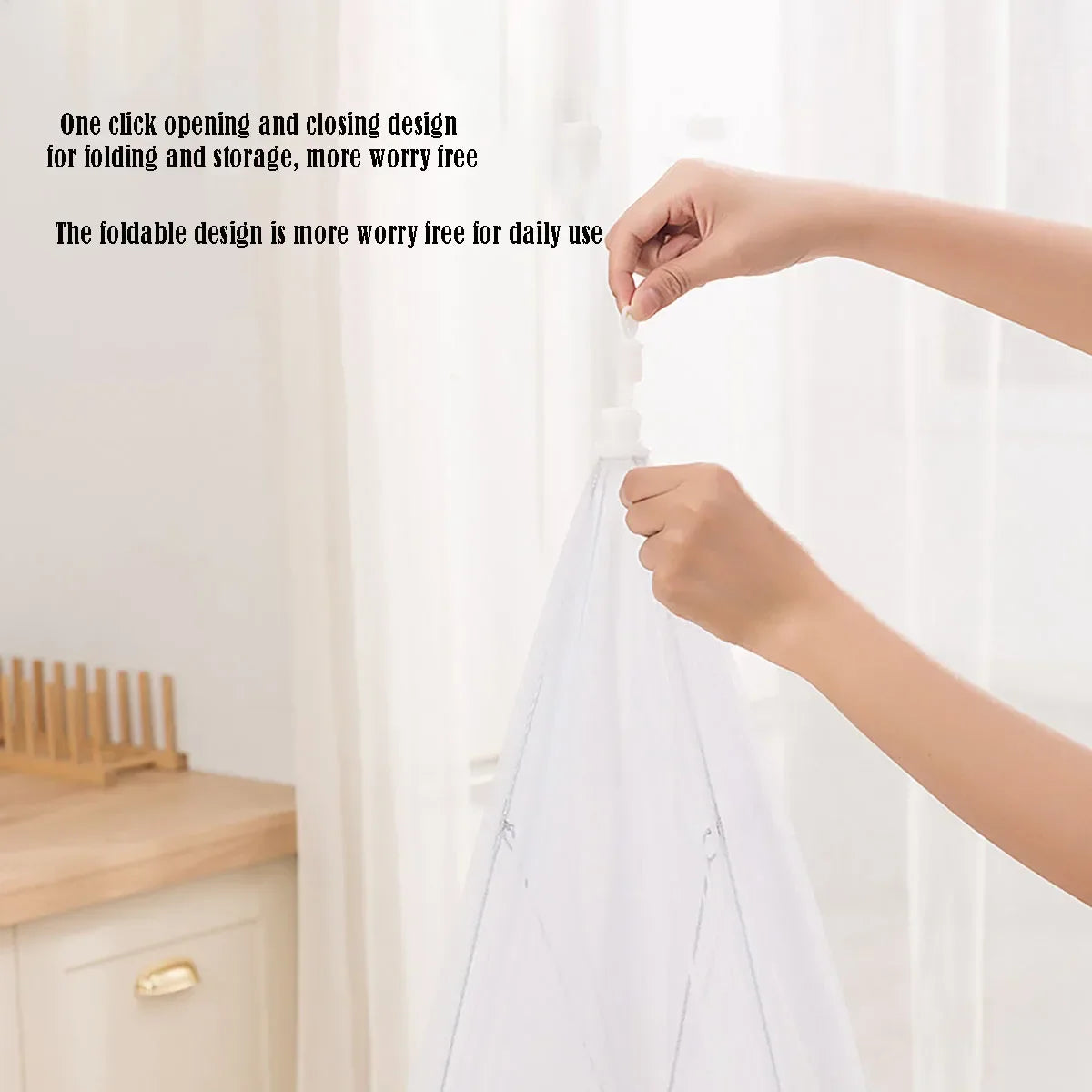 Foldable Food Cover Mesh – Insect-Proof Kitchen Dish Protector