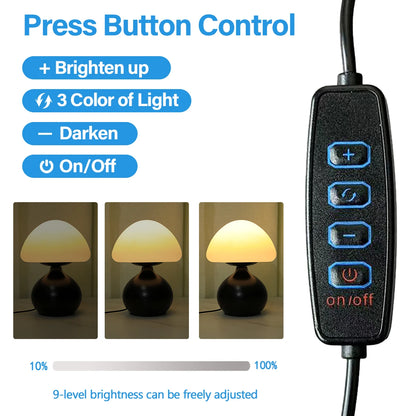 Modern Mushroom Table Lamp for Calm Interiors