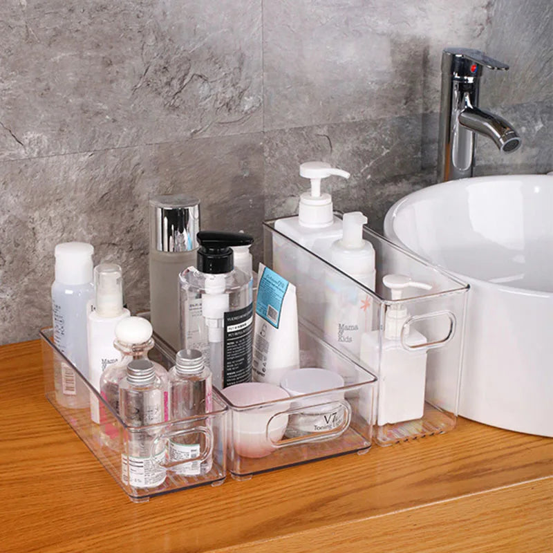 Transparent Refrigerator Storage Box Vegetable Fruit Organizer Fridge Clear Container for Kitchen Food Drinks Storage