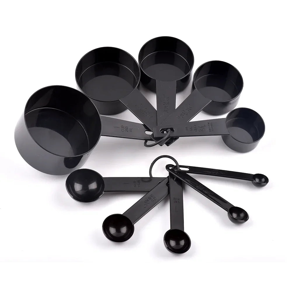 10-Piece Measuring Cups and Spoons Set – Kitchen Baking Tools