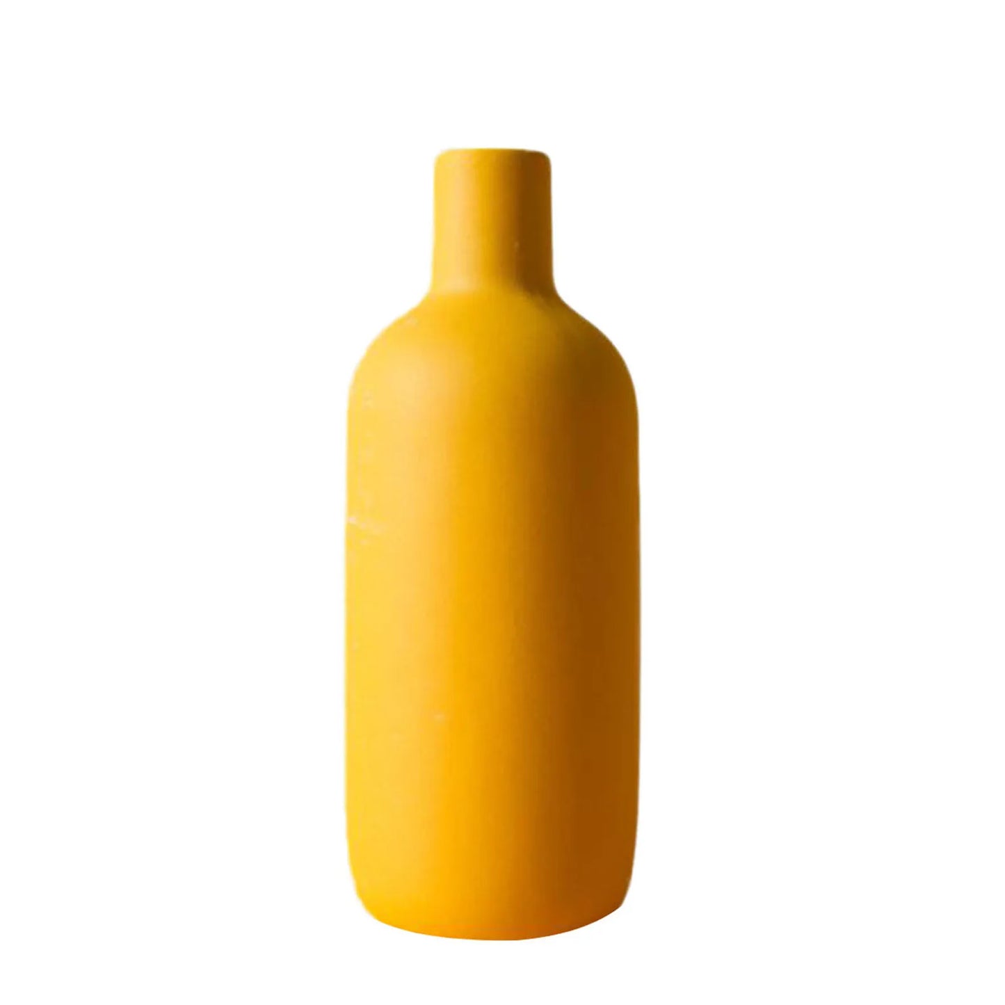 Nordic Ceramic Vase with Minimal Bottleneck Design