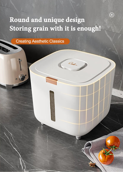 Insect Proof Moisture Proof Rice Box Grain Sealed Jar Kitchen Container 5/10KG Storage Kitchen Container Storage Box with Lid