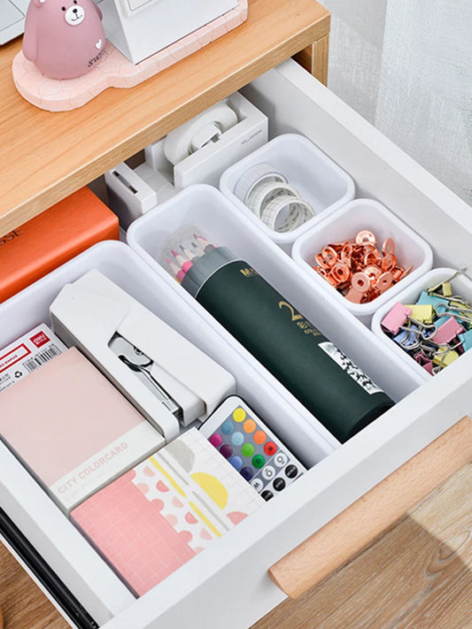 8-Piece Drawer Organizer Set – Multi-Size Storage Trays