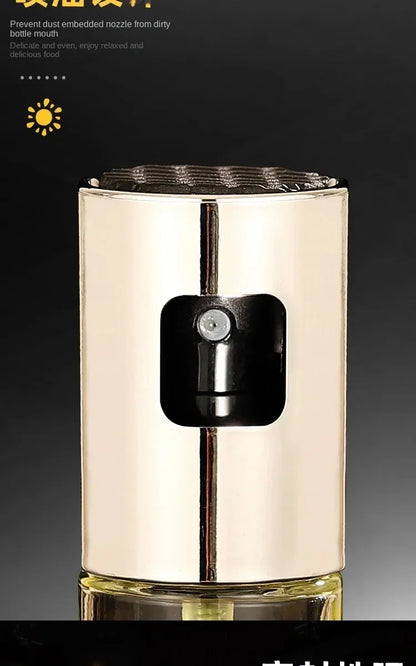 1-4Pcs Vinegar Oil Cruet Oiler Press-type Oil Bottle Things for Kitchens Leakproof and Heat-resistant Glass Spray Sprayer Tools