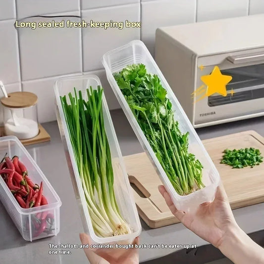Refrigerator Fresh-Keeping Storage Box – Transparent Food Container