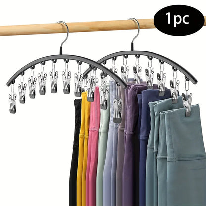 Closet Storage Hanger with Clips – Space-Saving Organizer