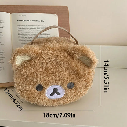 Plushes Makeup Case Anime Relaxed Bear Cosmetic Bag Women Jewelry Storage Pouch Girl Organizer Handbags Gift Hot Sales