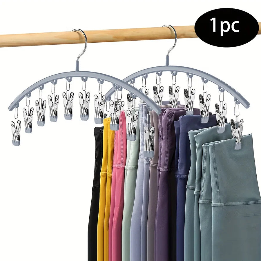 Closet Storage Hanger with Clips – Space-Saving Organizer