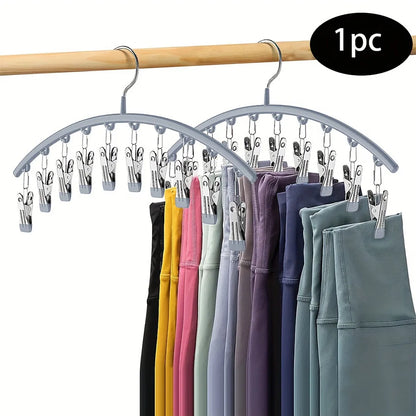Closet Storage Hanger with Clips – Space-Saving Organizer