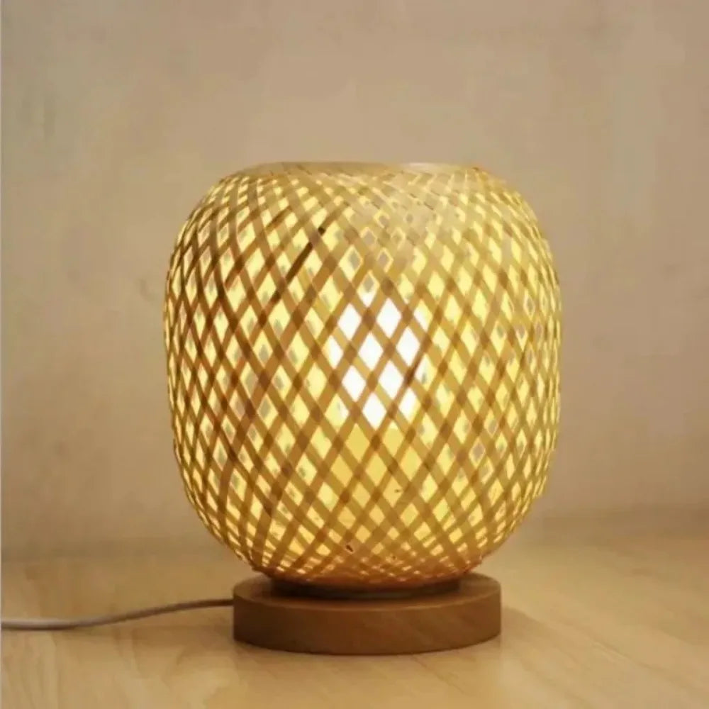 Natural Bamboo Table Lamp for Calm Interiors