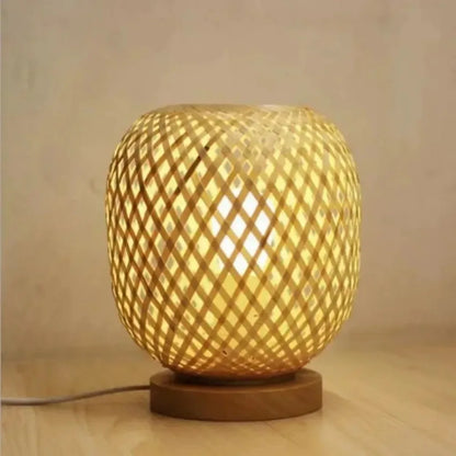 Natural Bamboo Table Lamp for Calm Interiors