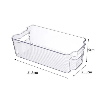 Transparent Refrigerator Storage Box Vegetable Fruit Organizer Fridge Clear Container for Kitchen Food Drinks Storage