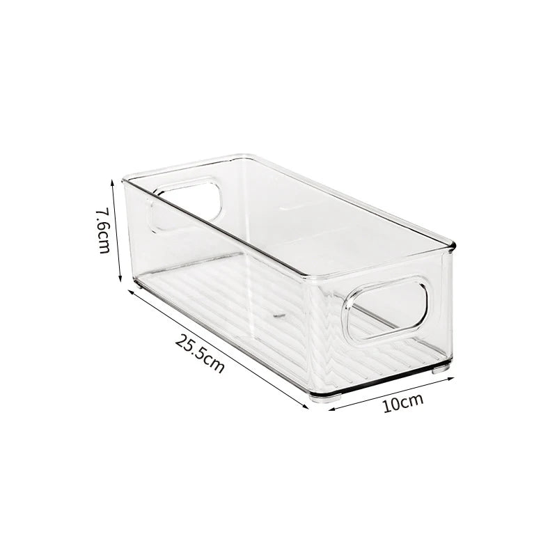 Transparent Refrigerator Storage Box Vegetable Fruit Organizer Fridge Clear Container for Kitchen Food Drinks Storage
