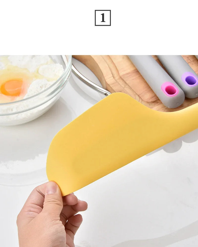 34cm Large Silicone Baking Spatula Non-Stick Cream Butter Spatula Heat Resistant Cookie Chocolate Pastry Scraper Kitchen Tools