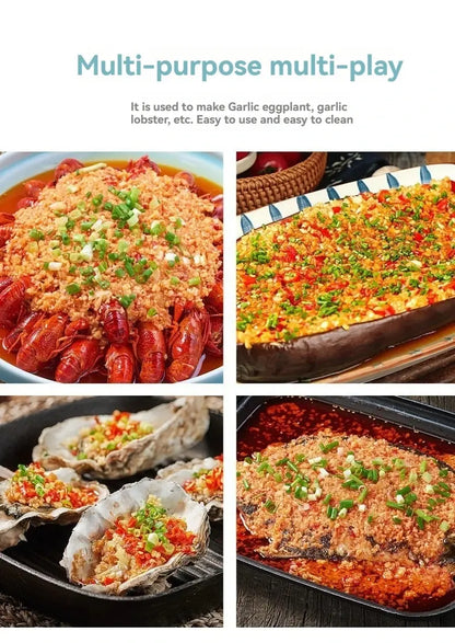 Heavy-Duty Garlic Press – Anti-Skid Manual Garlic Crusher