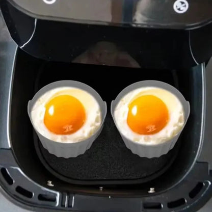 2/4/8Pcs Ramekins For Air Fryer Silicone Large Muffin Cases Nonstick Egg Poacher Silicone Mould Bakeware Easy Release Baking