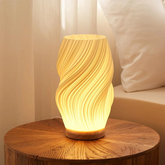 Pleated Table Lamp for Calm, Modern Spaces