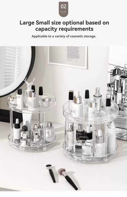 1Pc/Kitchen Rack Transparent Rotating Storage Rack Spice Storage Condiment Storage Multi-Layer Storage Turntable Storage Rack