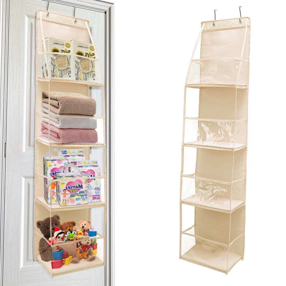 Multi-functional Fabric Hanging Bag for Behind the Door Multi-layer Storage Hanging Bag Miscellaneous Organizer Storage Hanging