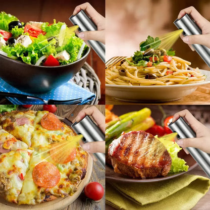 100ML 304 Stainless Steel BBQ Olive Oil Spray Diffuser For Kitchen Dispenser Bottle Squirt Container Vinegar Fuel Injection Pot