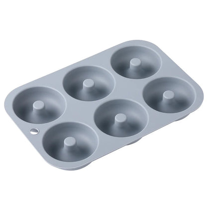 6Holes Baking Mold Food Grade Silicone Non-stick Donut Molds Chocolate Cupcake Pan DIY Muffin Kitchen Tool for Oven Bakeware