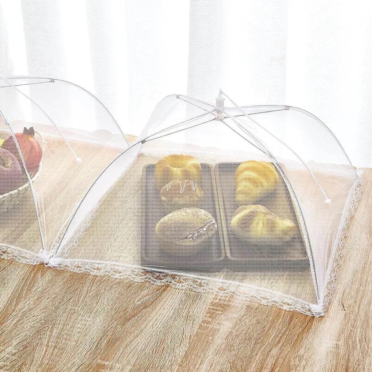 Foldable Food Cover Mesh – Insect-Proof Kitchen Dish Protector