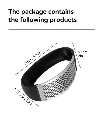 Manual Stainless Steel Garlic Press – Easy Kitchen Garlic Crusher