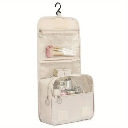 Portable Hook Toilet Bag Multi Functional Travel Waterproof Wear Resistant Multi Layer Storage Large Capacity Makeup Bag