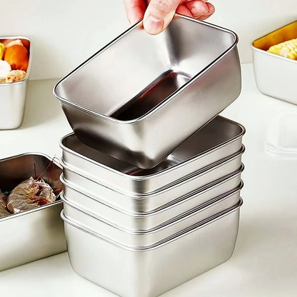 Stainless Steel Food Storage Containers Set – Leakproof with Lids