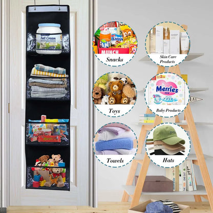 Multi-functional Fabric Hanging Bag for Behind the Door Multi-layer Storage Hanging Bag Miscellaneous Organizer Storage Hanging