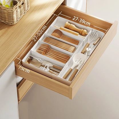Expandable Drawer Organizer – Adjustable Cutlery & Storage Tray