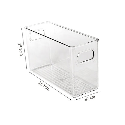 Transparent Refrigerator Storage Box Vegetable Fruit Organizer Fridge Clear Container for Kitchen Food Drinks Storage
