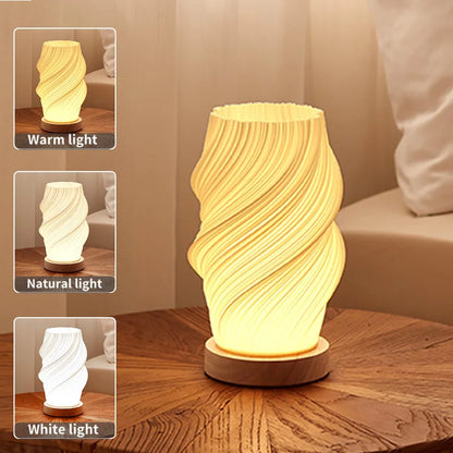 Pleated Table Lamp for Calm, Modern Spaces