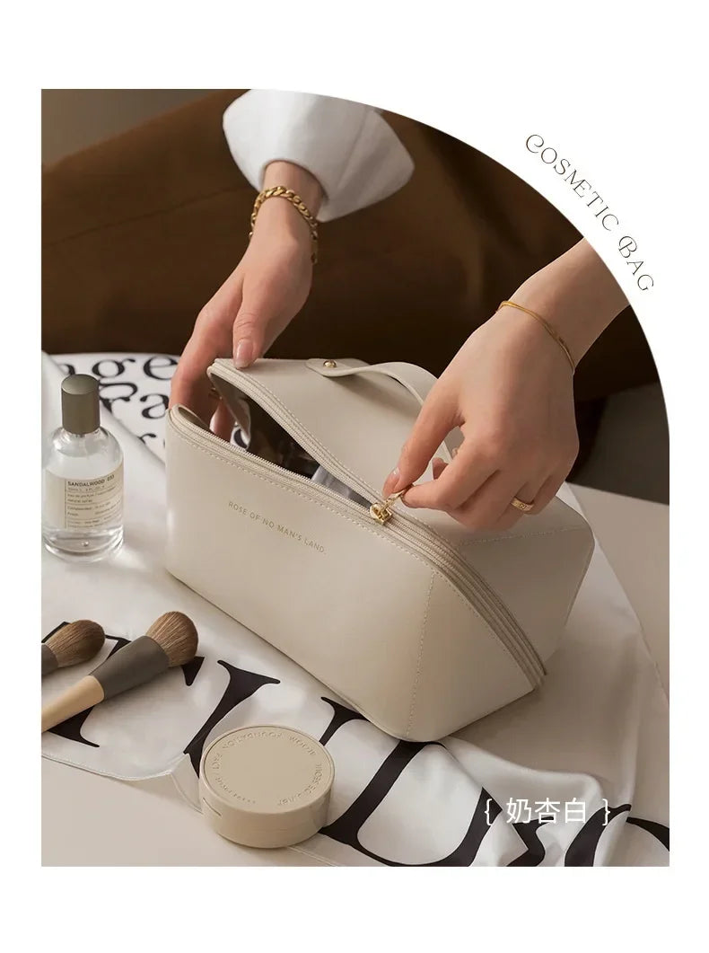 Makeup Organizer Female Toiletry Kit Bag Make Up Case Storage Pouch Luxury Lady Box, Cosmetic Bag, Organizer Bag for Travel Zip