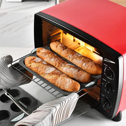 Baking Mold Restaurant Bread Food Mould Grade Baguette Bake Tray Silicone Anti-scalding Non-stick Oven Tool Kitchen Accessories