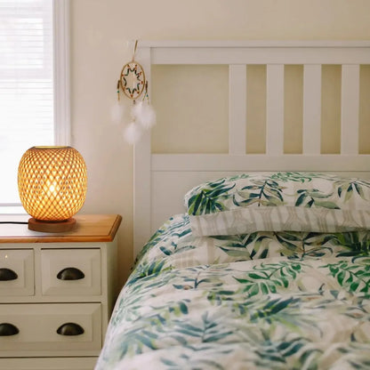 Natural Bamboo Table Lamp for Calm Interiors