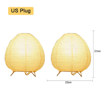 Nordic Wabi-Sabi Table Lamp with Soft Ambient Light