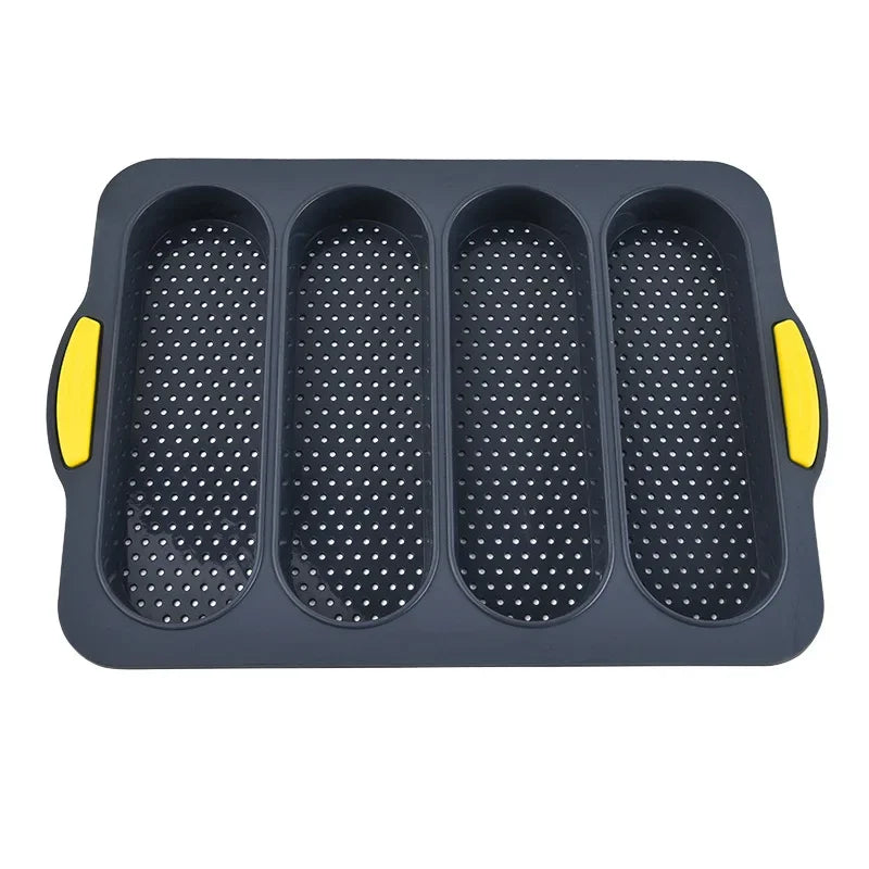 Large Silicone Baking Mold Restaurant Bread Food Mould Grade Baguette Bake Tray Non-stick Oven Tool kitchen Bakeware Accessories