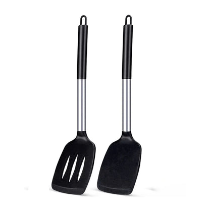 1/2Pcs Silicone Spatula Set Heat Resistant Nonstick Steak Spatula Kitchen Cooking Utensils Cookware Cooking Tool Set Spatula Kit