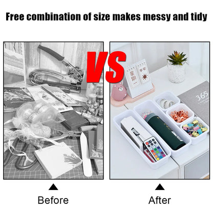 8-Piece Drawer Organizer Set – Multi-Size Storage Trays