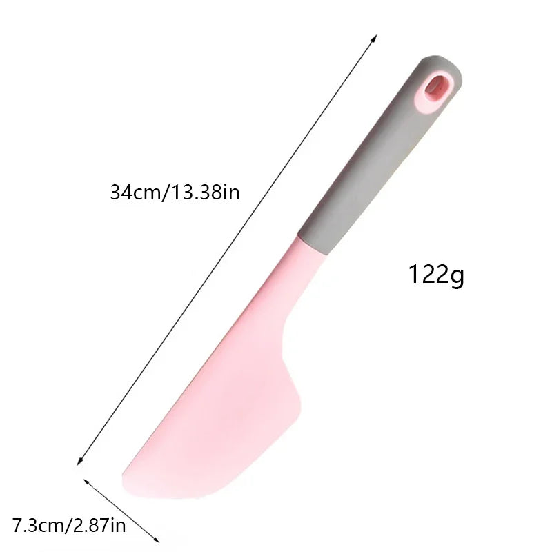 34cm Large Silicone Baking Spatula Non-Stick Cream Butter Spatula Heat Resistant Cookie Chocolate Pastry Scraper Kitchen Tools