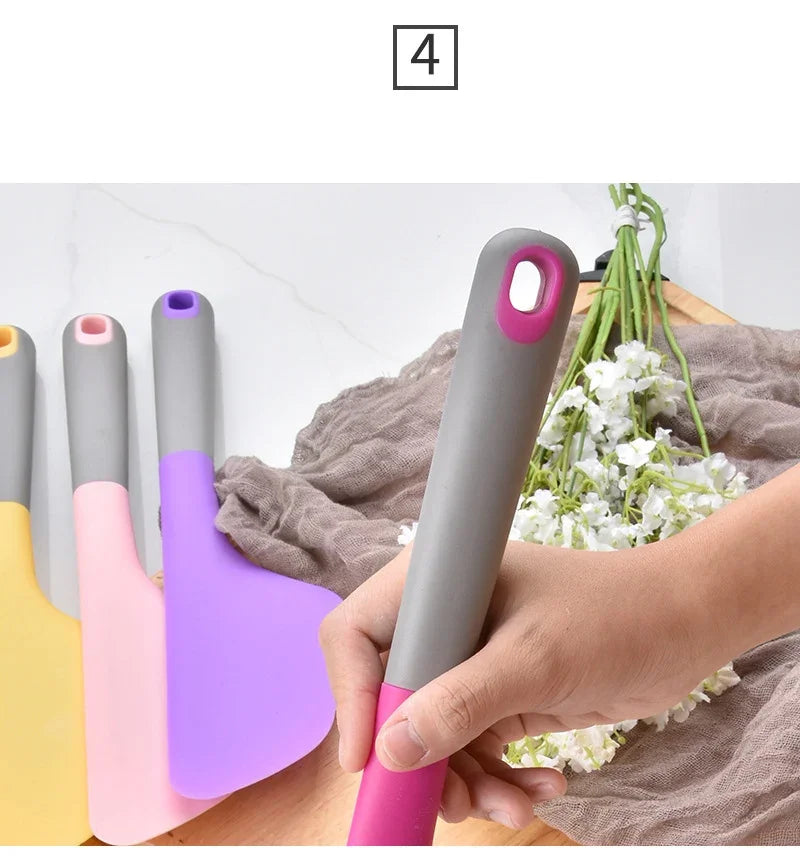 34cm Large Silicone Baking Spatula Non-Stick Cream Butter Spatula Heat Resistant Cookie Chocolate Pastry Scraper Kitchen Tools